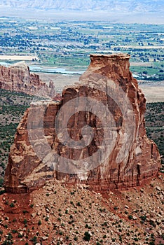 Sandstone formations in Colorado national Monument