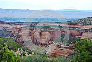 Sandstone formations in Colorado national Monument