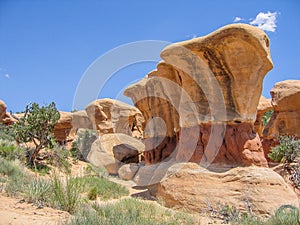 Devil`s Garden Sandstone Formations near Escalante, Utah