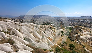 Sandstone hills over the town of Goreme