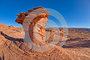 Sandstone hoodoo at Ferry Swale near Page AZ