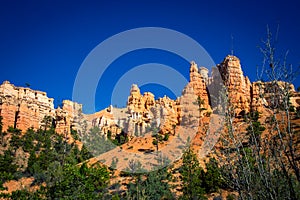 Sandstone hoodoos  in southwestern Utah