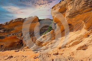 Sandstone landscape in Mallorca