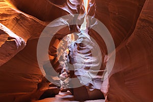 Sandstone Landscape in Upper Antelope Canyon, Arizona