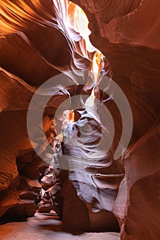 Sandstone Landscape in Upper Antelope Canyon, Arizona