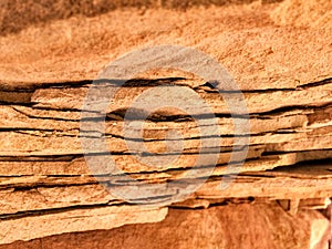 Sandstone layers closeup colorful background abstract