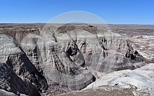 Sandstone Layers and Sediment in a Canyon in Arizona