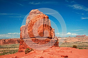 Sandstone Monolith, Courthouse Towers, Arches National Park