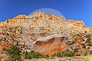 Sandstone Mountain Capitol Reef National Park Torrey Utah