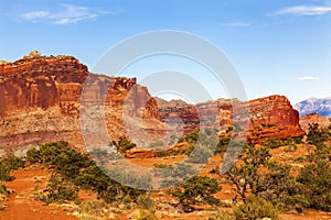 Sandstone Mountain Capitol Reef National Park Torrey Utah