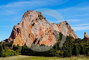 The Sandstone Mountain of Perkins Central Garden