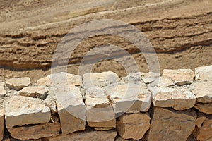 Sandstone pattern in the desert