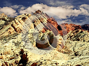 Sandstone and red rocks of the Valley of Fire, NV