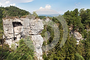 Sandstone rock city czech or Bohemian paradise