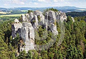 Sandstone rock city czech or Bohemian paradise