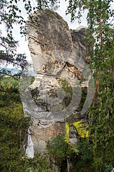 Sandstone rock city czech or Bohemian paradise