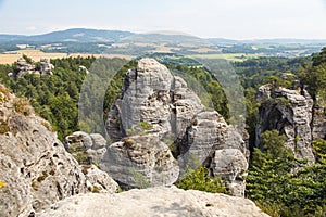 Sandstone rock city czech or Bohemian paradise