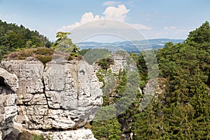 Sandstone rock city czech or Bohemian paradise