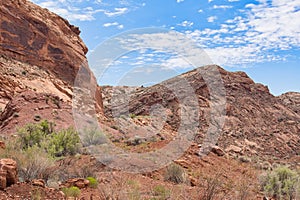 Sandstone Rock Formations in Bluff, Utah