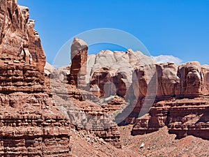 Sandstone Rock Formations in Bluff, Utah