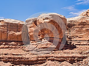 Sandstone Rock Formations in Bluff, Utah