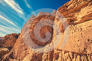 Sandstone rock in Timna park