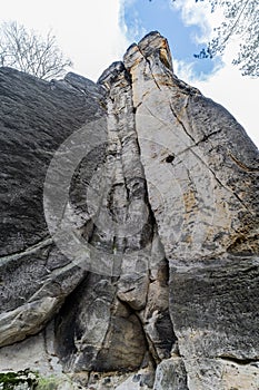 Sandstone rock towers in Bohemian Paradise, Czechia