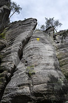 Sandstone rocks in Adrspach, Czech Republic