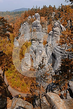 sandstone rocks in czech republic