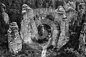 sandstone rocks in czech republic