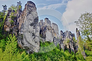 sandstone rocks in czech republic