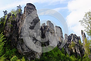 sandstone rocks in czech republic