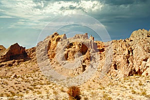 Sandstone Rocks in the Desert