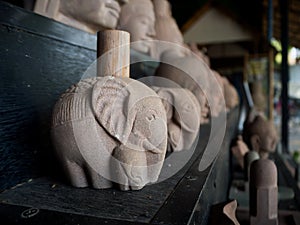 Sandstone sculpture crafts of Cambodia handmade.