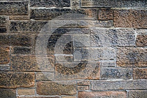 Sandstone Wall in the Old Town of Edinburgh