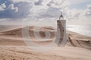 Sandstorm at the lighthouse photo