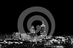 Sandton at night
