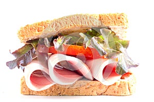 Sandwich bologna sausage