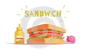Sandwich Cartoon Design