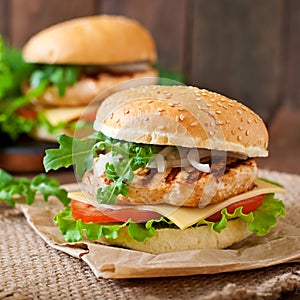 Sandwich with chicken