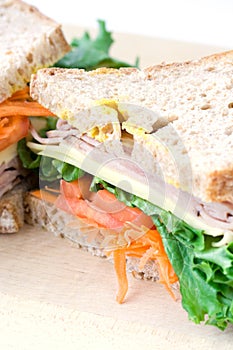 Sandwich close up