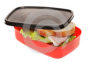 Sandwich in the food box