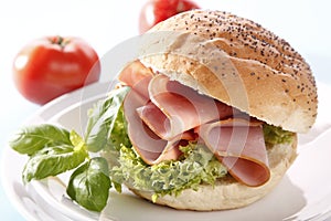 Sandwich with ham