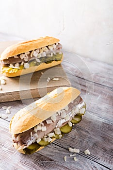 Sandwich with herring