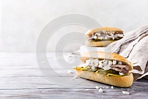 Sandwich with herring