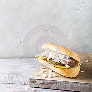 Sandwich with herring