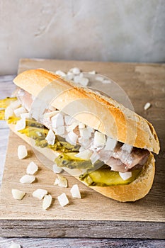 Sandwich with herring