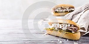 Sandwich with herring