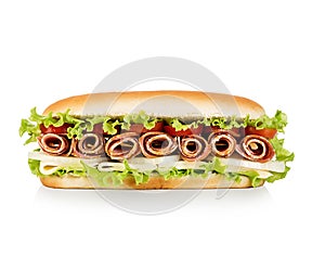 Sandwich isolated on white