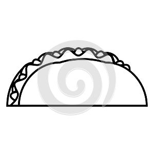 Sandwich line art vector design